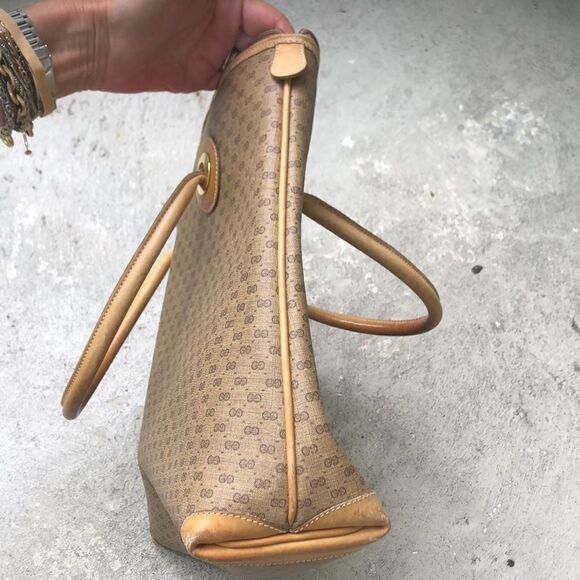 Vintage Gucci Micro GG Tote - Picture 4 of 14